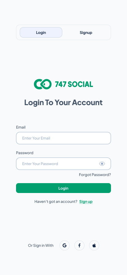 Mobile - Login